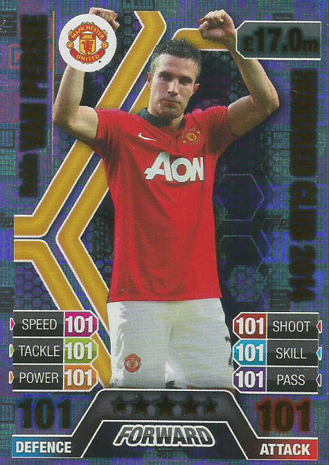 ROBIN VAN PERSIE - MATCH ATTAX 2016/2017 - RARE "LEGEND CLUB 100" FOIL CARD
