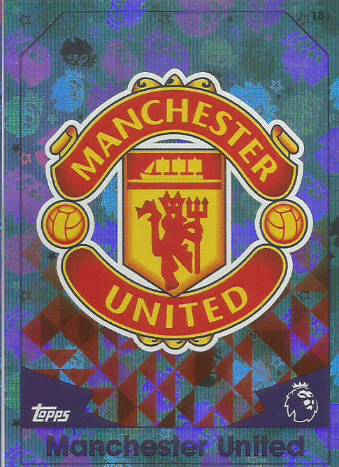 MANCHESTER UNITED FC - MATCH ATTAX 2016/2017 - "CLUB BADGE" FOIL CARD