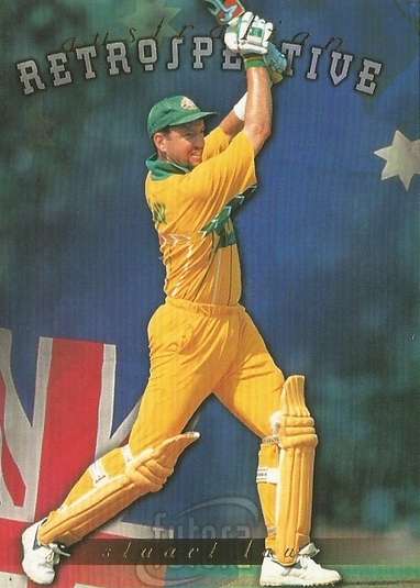 STUART LAW - FUTERA 1996 CRICKET WORLD CUP  - "GOLD RETROSPECTIVE" CARD AR7 - Unnumbered of 1000