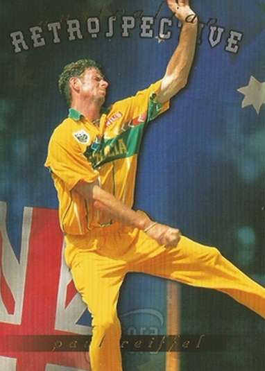 PAUL REIFFEL - FUTERA 1996 CRICKET WORLD CUP  - "GOLD RETROSPECTIVE" CARD AR11 - Unnumbered of 1000