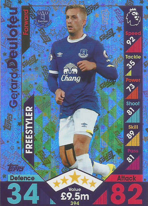GERARD DEULOFEU - MATCH ATTAX 2016/2017 - "FREESTYLER" FOIL CARD