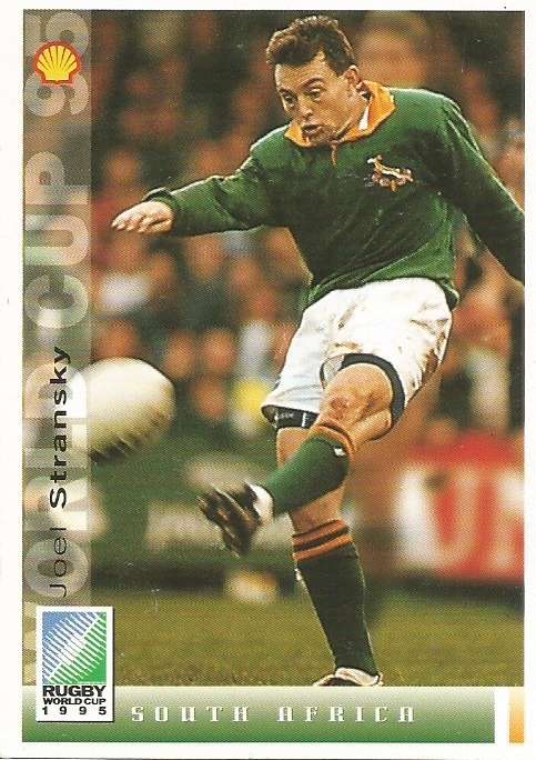 JOEL STRANSKY - SPORTS DECK "RUGBY WORLD CUP 95" - BASE TRADING CARD 16