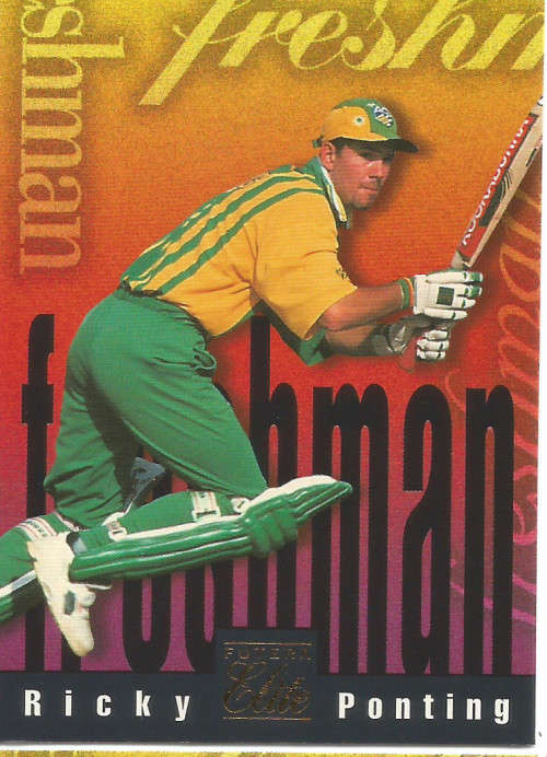 RICKY PONTING - 1996 FUTERA CRICKET PREMIUM ELITE COLLECTION  - "RARE" "FRESHMAN" CARD F2 -UNUMBERED