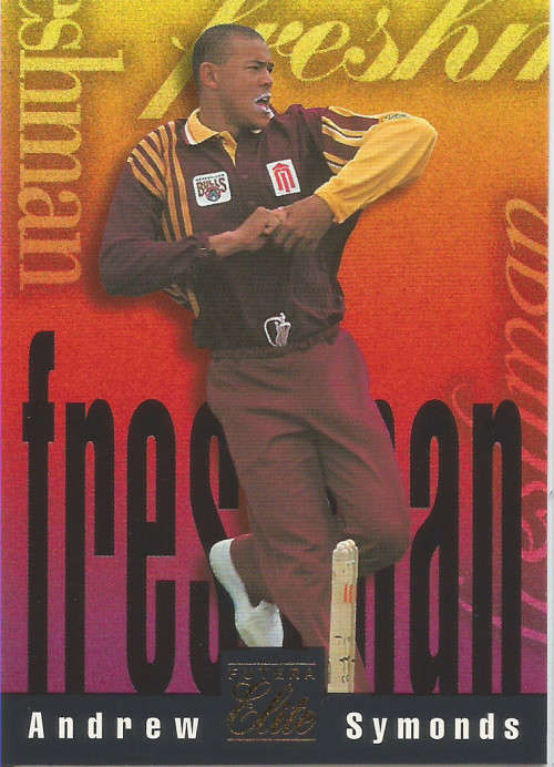 ANDREW SYMONDS - 96 FUTERA CRICKET PREMIUM ELITE COLLECTION  - "RARE" "FRESHMAN" CARD F1 -UNUMBERED