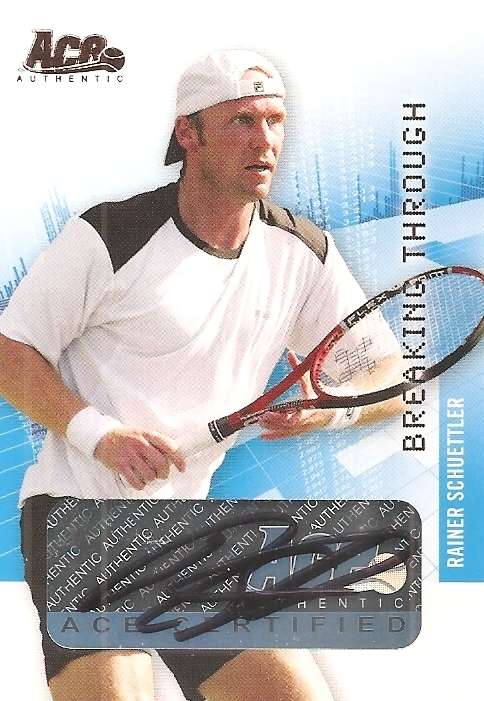 RAINER SCHUETTLER - ACE AUTHENTIC 2007 - GENUINE "AUTOGRAPH" CARD BT24