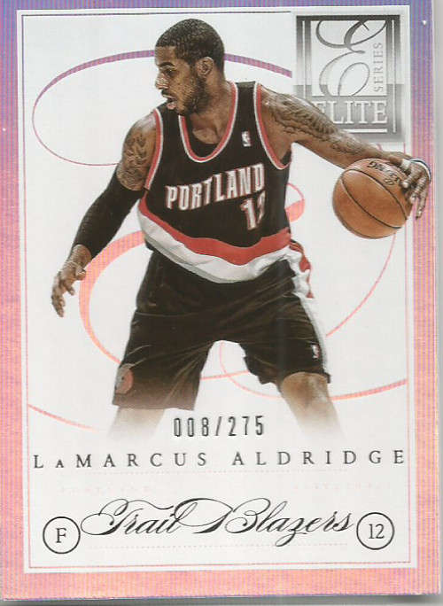LAMARCUS ALDRIDGE -  PANINI 2013 "ELITE SERIES"  TRADING CARD 8 of 275