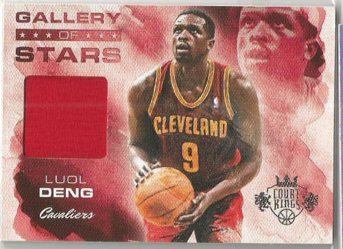 LUOL DENG -  PANINI 2014 "GALLERY of STARS RELIC FIBERS"  TRADING CARD 45 of 325