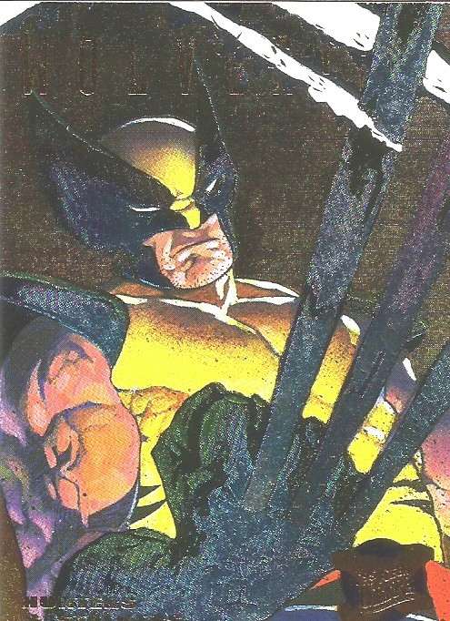WOLVERINE - MARVEL FLEER ULTRA 95 - RAINBOW "HUNTERS&STALKERS" LIMITED EDITION CARD 7 of 9