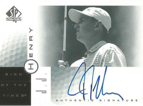 JJ HENRY -  `AUTHENTIC SIGNATURE` TRADING CARD - UPPER DECK 2002