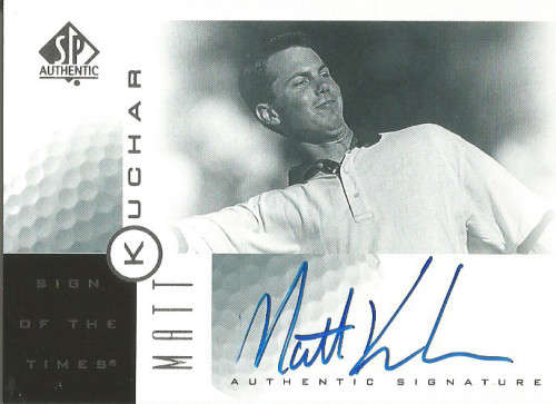 MATT KUCHAR -  `AUTHENTIC SIGNATURE` TRADING CARD - UPPER DECK 2002