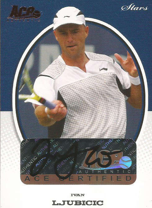 IVAN LJUBICIC - ACE AUTHENTIC 2007 "GRAND SLAM" - CERTIFIED "AUTOGRAPH" CARD