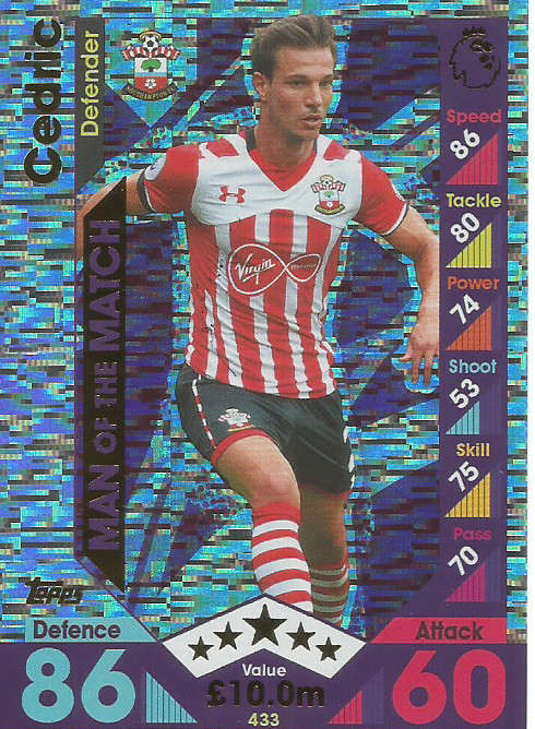 CEDRIC - MATCH ATTAX 2016/2017 - "MAN of the MATCH" FOIL CARD
