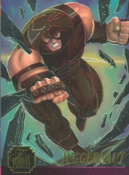 JUGGERNAUT - MARVEL ANNUAL 95 - "LIMITED EDITION" FOIL CARD 11 of 12