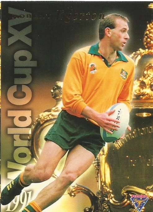 ROBERT EGERTON - `WALLABIES 95 FUTERA COLLECTION` - `RARE 91 WORLD CHAMPIONS` TRADING CARD WC14