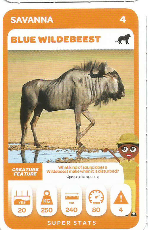 PICK n PAY "SOUTH AFRICAN SUPER ANIMALS" SERIES 2 - TRADING CARD 4