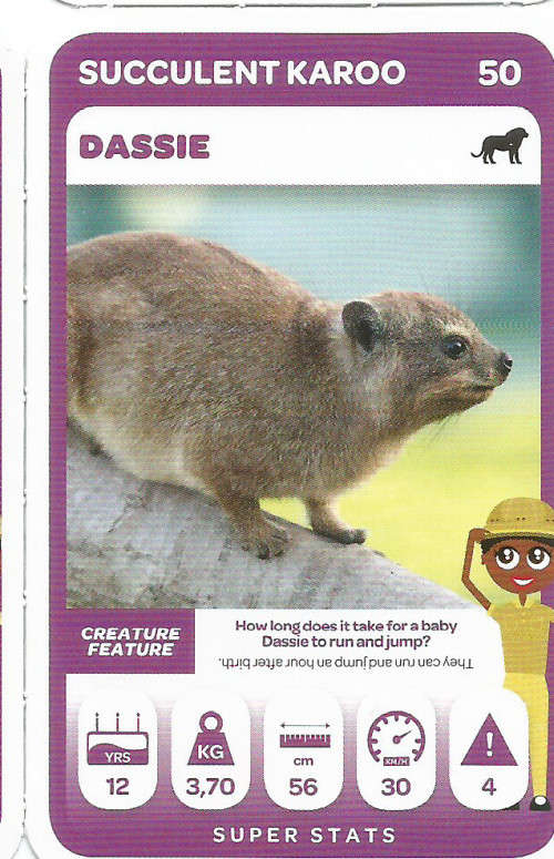 PICK n PAY "SOUTH AFRICAN SUPER ANIMALS" SERIES 2  - TRADING CARD 50
