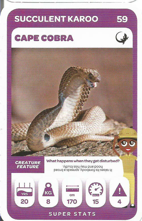 PICK n PAY "SOUTH AFRICAN SUPER ANIMALS" SERIES 2  - TRADING CARD 59