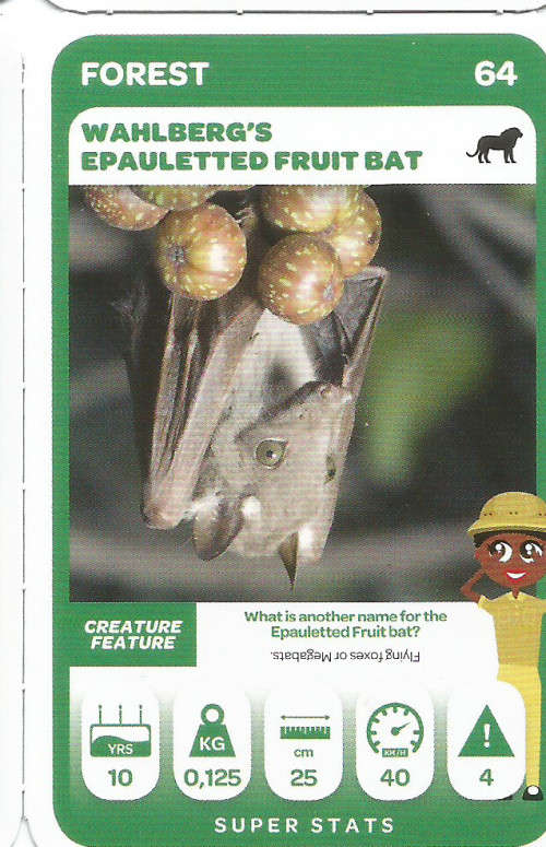 PICK n PAY "SOUTH AFRICAN SUPER ANIMALS" SERIES 2 - TRADING CARD 64