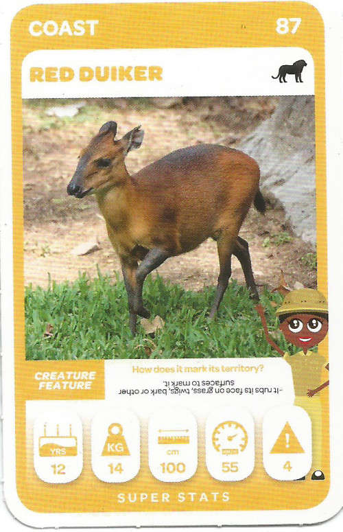 PICK n PAY "SOUTH AFRICAN SUPER ANIMALS" SERIES 2 - TRADING CARD 87