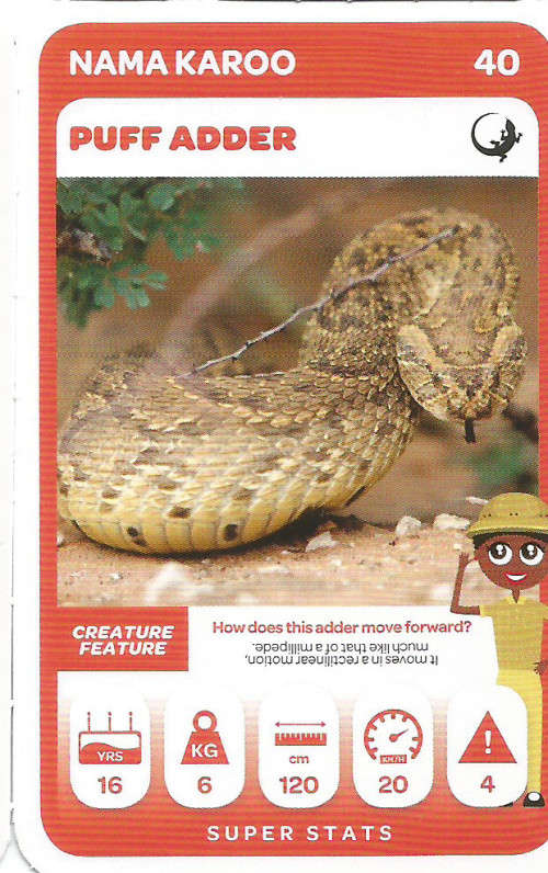 PICK n PAY "SOUTH AFRICAN SUPER ANIMALS" SERIES 2  - TRADING CARD 40