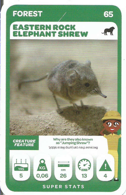 PICK n PAY "SOUTH AFRICAN SUPER ANIMALS" SERIES 2 - TRADING CARD 65