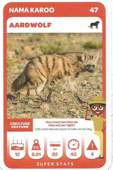 PICK n PAY "SOUTH AFRICAN SUPER ANIMALS" SERIES 2 - TRADING CARD 47