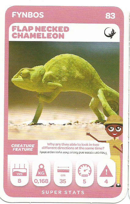 PICK n PAY "SOUTH AFRICAN SUPER ANIMALS" SERIES 2 - TRADING CARD 83