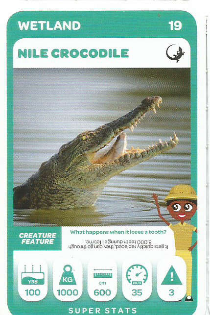 PICK n PAY "SOUTH AFRICAN SUPER ANIMALS" SERIES 2 - TRADING CARD 19