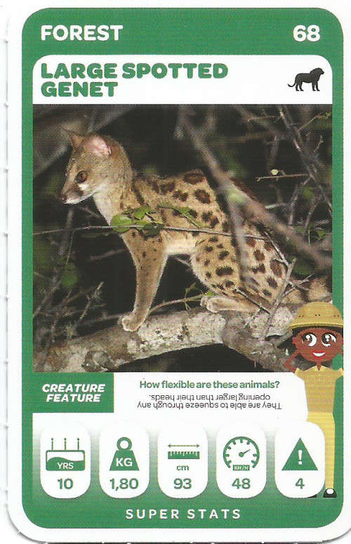 PICK n PAY "SOUTH AFRICAN SUPER ANIMALS" SERIES 2 - TRADING CARD 68