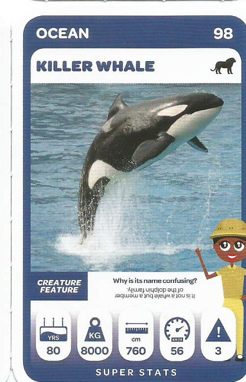 PICK n PAY "SOUTH AFRICAN SUPER ANIMALS" SERIES 2 - TRADING CARD 98