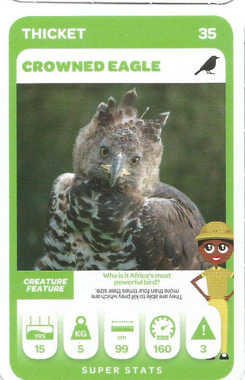 PICK n PAY "SOUTH AFRICAN SUPER ANIMALS" SERIES 2 - TRADING CARD 35