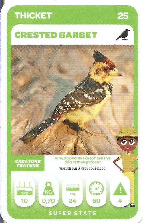 PICK n PAY "SOUTH AFRICAN SUPER ANIMALS" SERIES 2 - TRADING CARD 25