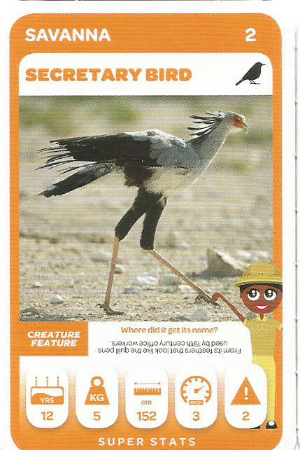 PICK n PAY "SOUTH AFRICAN SUPER ANIMALS" SERIES 2  - TRADING CARD 2