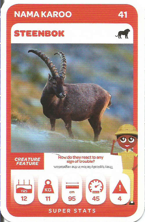 PICK n PAY "SOUTH AFRICAN SUPER ANIMALS" SERIES 2  - TRADING CARD 41