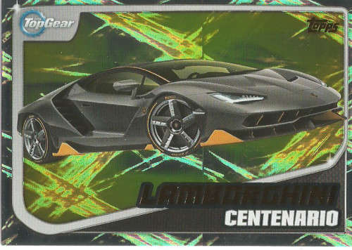 TOP GEAR `TURBO ATTAX 2016/17` - LAMBORGHINI CENTENARIO  `GOLD FOIL` TRADING CARD 229