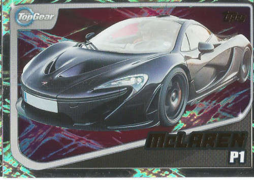 TOP GEAR `TURBO ATTAX 2016/17` - MCLAREN P1  `GOLD FOIL` TRADING CARD 230