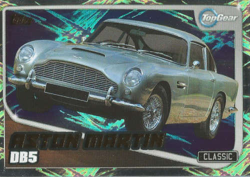 TOP GEAR `TURBO ATTAX 2016/17` - ASTON MARTIN DB5  `GOLD FOIL` TRADING CARD 232