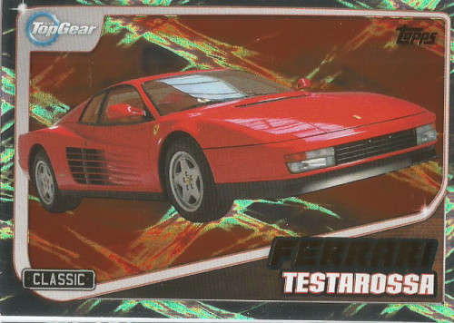 TOP GEAR `TURBO ATTAX 2016/17` - FERRARI TESTAROSSA  `GOLD FOIL` TRADING CARD 233