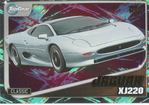 TOP GEAR `TURBO ATTAX 2016/17` - JAGUAR XJ220  `GOLD FOIL` TRADING CARD 234