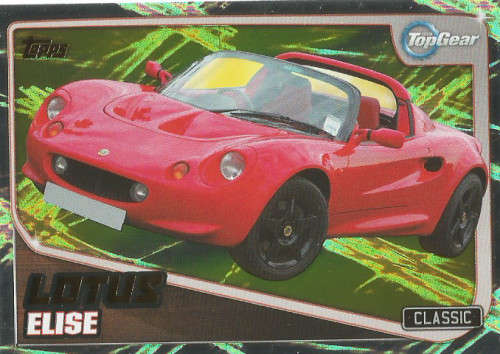 TOP GEAR `TURBO ATTAX 2016/17` - LOTUS ELISE S1  `GOLD FOIL` TRADING CARD 235