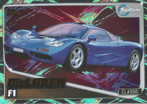 TOP GEAR `TURBO ATTAX 2016/17` - MCLAREN F1  `GOLD FOIL` TRADING CARD 236