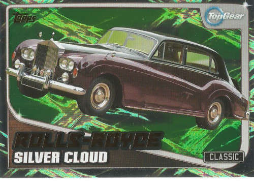 TOP GEAR `TURBO ATTAX 2016/17` - ROLLS-ROICE SILVER CLOUD  `GOLD FOIL` TRADING CARD 238