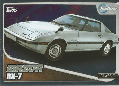 TOP GEAR `TURBO ATTAX 2016/17` - MAZDA RX7  `FOIL` TRADING CARD 222