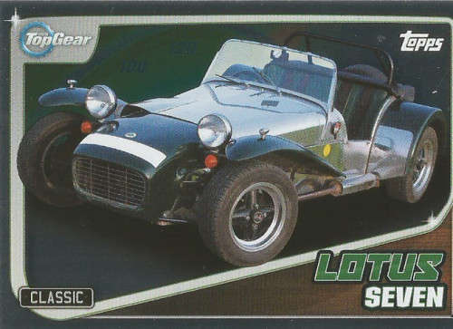 TOP GEAR `TURBO ATTAX 2016/17` - LOTUS SEVEN SERIES 3  `FOIL` TRADING CARD 221