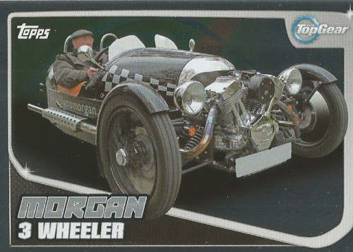 TOP GEAR `TURBO ATTAX 2016/17` - MORGAN 3 WHEELER `FOIL` TRADING CARD 207