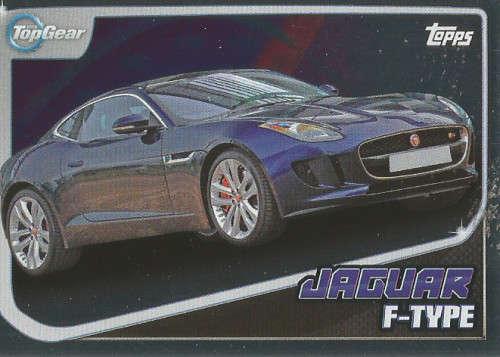 TOP GEAR `TURBO ATTAX 2016/17` - JAGUAR F-TYPE `FOIL` TRADING CARD 201