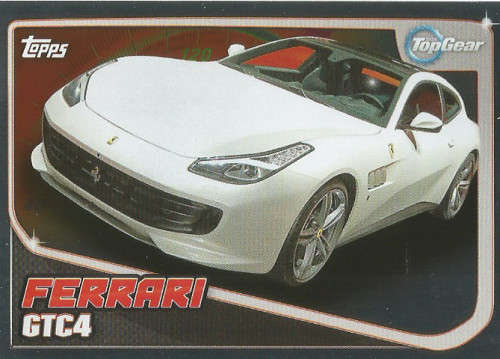 TOP GEAR `TURBO ATTAX 2016/17` - FERRARI GTC-4 `FOIL` TRADING CARD 200