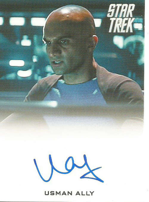 USMAN ALLY - `STAR TREK Movies` - AUTHENTIC `AUTOGRAPHED MEMORABILIA` TRADING CARD