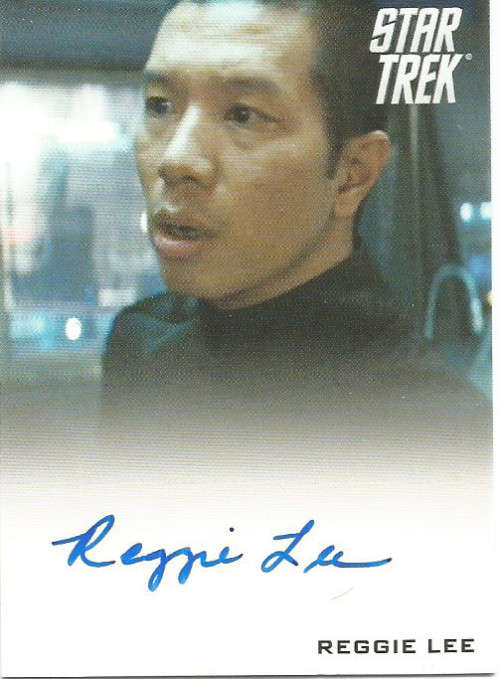 REGGIE LEE - `STAR TREK Movies` - AUTHENTIC `AUTOGRAPHED MEMORABILIA` TRADING CARD