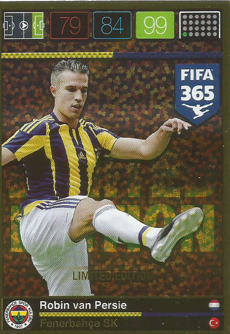 ROBIN VAN PERSIE - PANINI FIFA 365 - "LIMITED EDITION" TRADING CARD